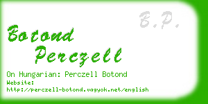 botond perczell business card